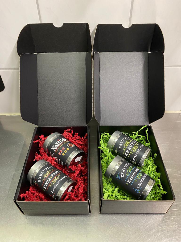 Geschenk Box mit 2 Streuer nach Wahl (excl. Pfeffer)